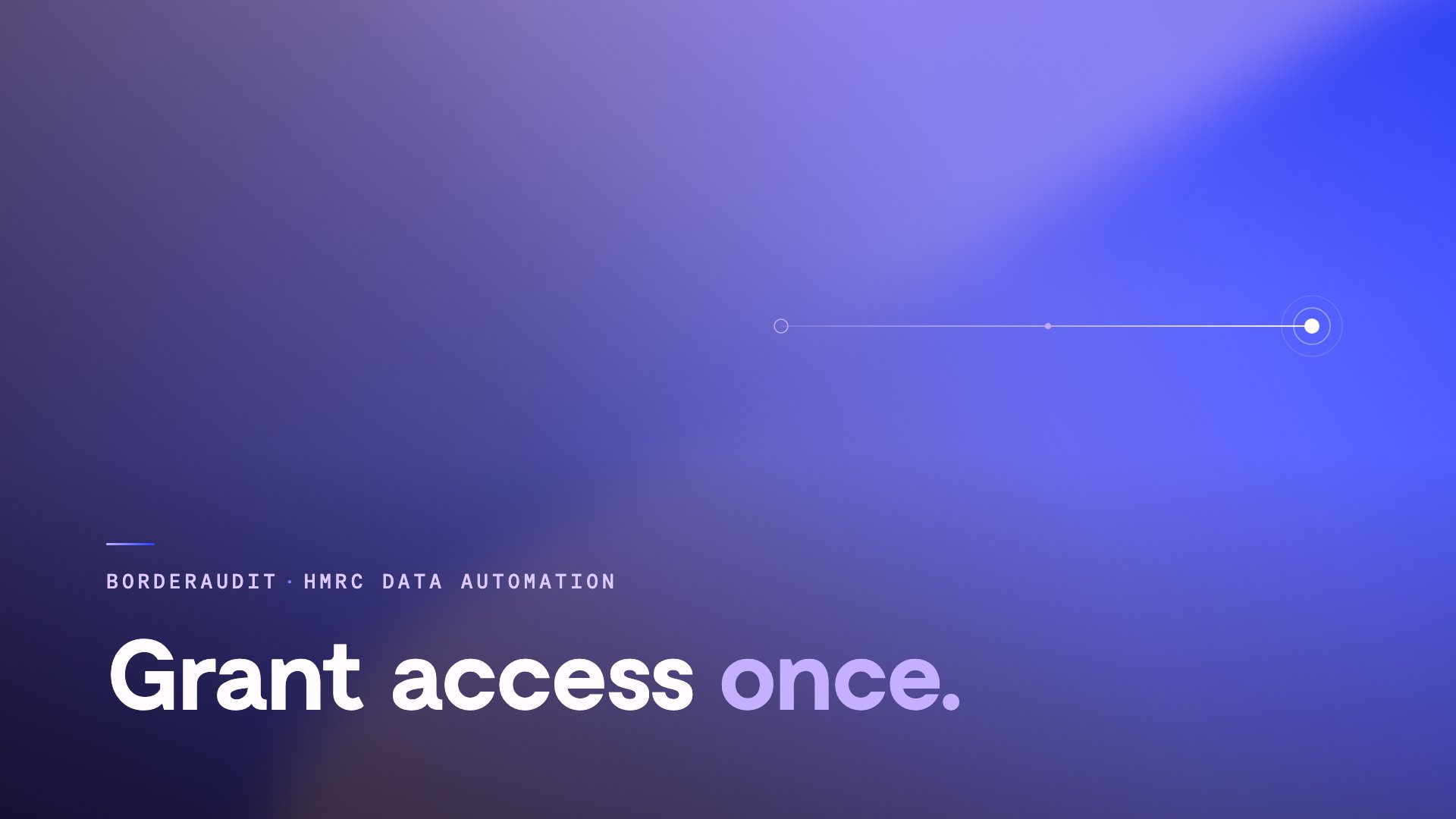 BorderAudit HMRC Data Automation — grant access once and your declaration data is retrieved automatically